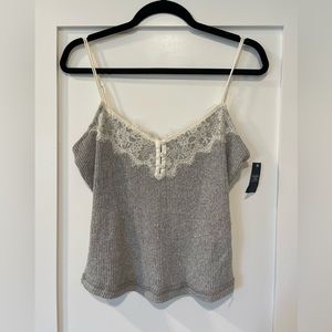 Abercrombie & Fitch pajama pant and tank top in gray